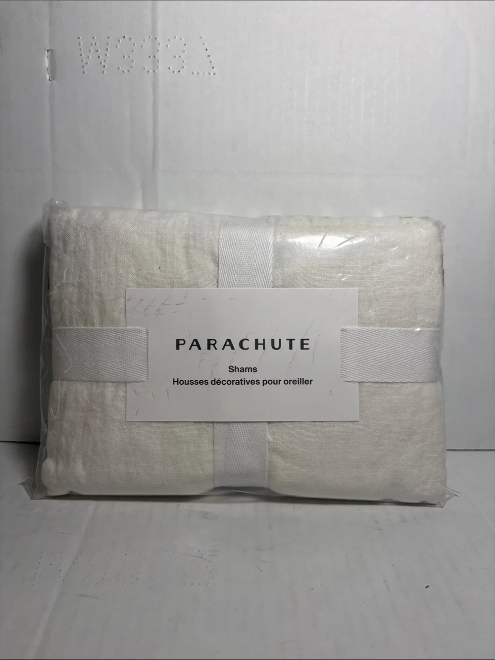 Parachute White Decorative Pillow Shams - Neutral Linen Set